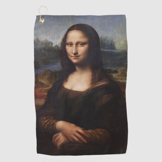 Mona Lisa & Art Golfhanddoek / Leonardo da Vinci (Voorkant)