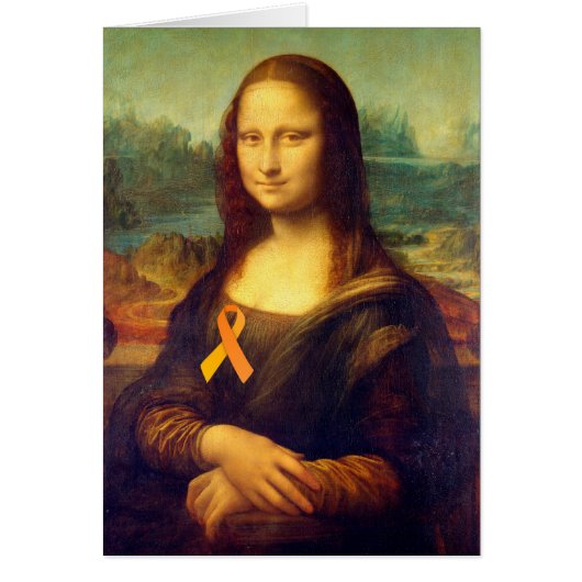 Mona Lisa Au Ruban Orange (Devant)