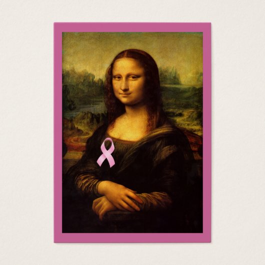 Mona Lisa Au Ruban Rose (Devant)