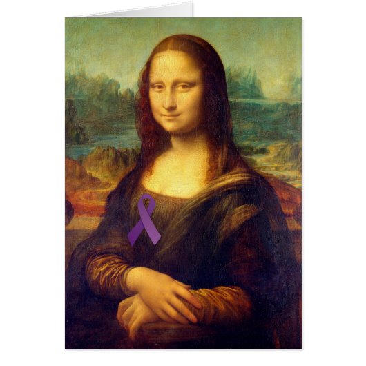 Mona Lisa Au Ruban Violet (Devant)