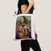 Mona Lisa avec le 40e sac fourre-tout de t-shirt d (De près)