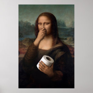 Mona Lisa Badkamer Poster