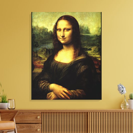 Mona Lisa, beeldende kunst schilderen Canvas Afdruk (Insitu (Woonkamer))