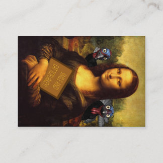Mona Lisa beschermt kalkoenen Visitekaartje