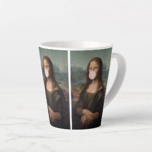 Mona Lisa Bgloeiroze Bubble gom Latte Mok
