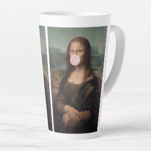 Mona Lisa Bgloeiroze Bubble gom Latte Mok