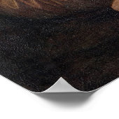 Mona Lisa Bgloeiroze Bubble gom Poster (Hoek)