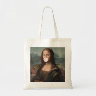 Mona Lisa Bgloeiroze Bubble gom Tote Bag