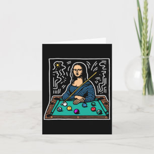 Mona-lisa biljart - Grappig Mona-lisa biljart Kaart