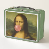 Mona Lisa blaast roze bubbelkauwgom (Voorkant)