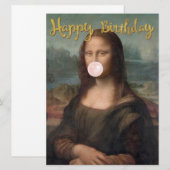 Mona Lisa Blaast Roze Bubble Gum (Voorkant / Achterkant)