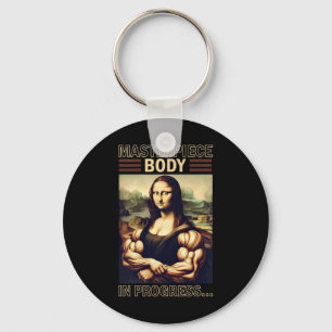 Mona Lisa Bodybuilding Muscle Gym Gewichtheffen Wo Sleutelhanger