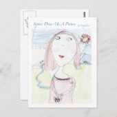 Mona Lisa Briefkaart (Voorkant / Achterkant)