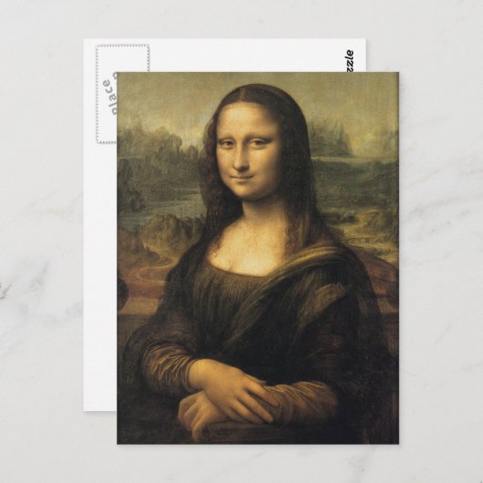 Mona Lisa Briefkaart (Voorkant / Achterkant)