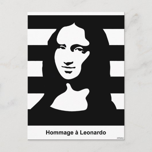 Mona Lisa Briefkaart (Voorkant)