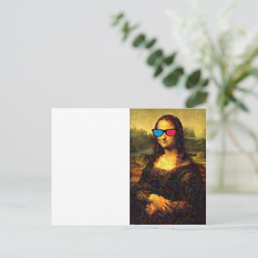 mona lisa briefkaart (Staand voorkant)