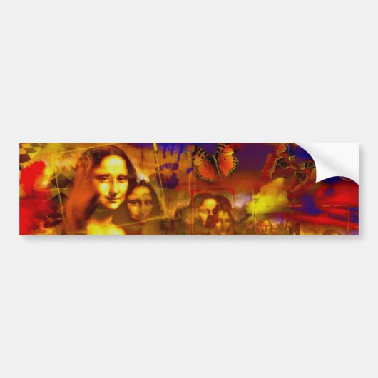 Mona Lisa Bumpersticker (Voorkant)
