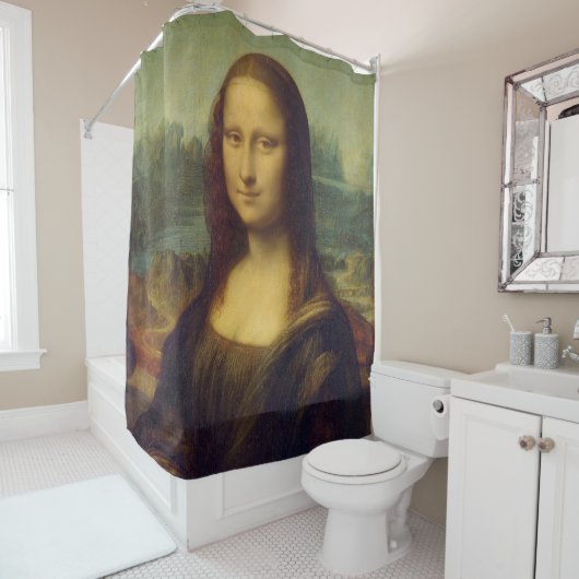 Mona Lisa By Leonardo Da Vinci Douchegordijn (In situ)