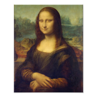 Mona Lisa By Leonardo Da Vinci Foto Afdruk