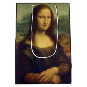 Mona Lisa by Leonardo Da Vinci Medium Cadeauzakje (Achterkant)