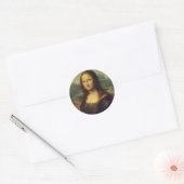 Mona Lisa by Leonardo Da Vinci Ronde Sticker (Envelop)