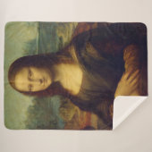 Mona Lisa By Leonardo Da Vinci Sherpa Deken (Voorkant (horizontaal))