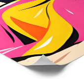 Mona Lisa By the Beach Pop Art Poster (Hoek)