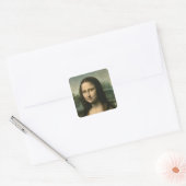 Mona Lisa, c.1503-6 Vierkante Sticker (Envelop)