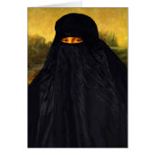 Mona Lisa cachée derrière la burqa (Devant)