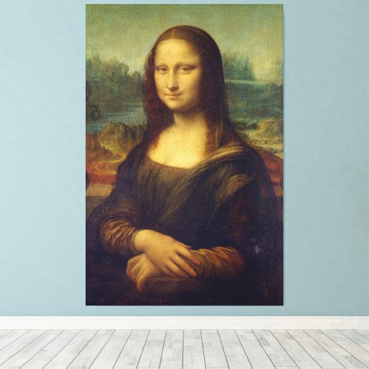 Mona Lisa Canvas Afdruk (Insitu (Houten vloer))
