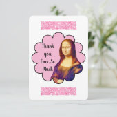 MONA LISA CARTE DE REMERCIEMENTS (Debout devant)