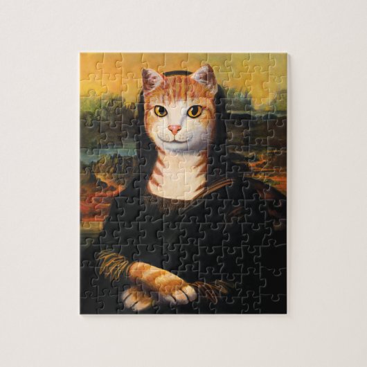 Mona Lisa Cat Legpuzzel (Verticaal)