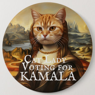 Mona Lisa Cat voor Kamala Button