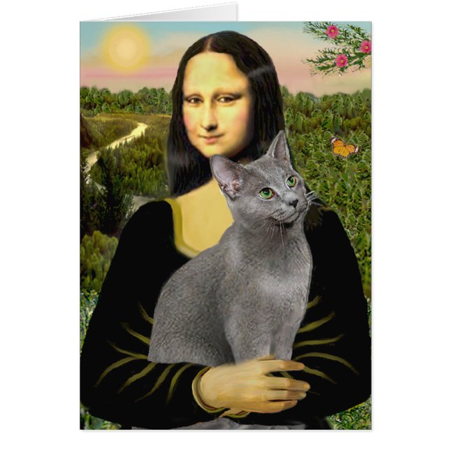 Mona Lisa - chat bleu russe (Devant)