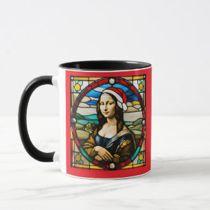 Mona Lisa Christmas Glas in lood Mok