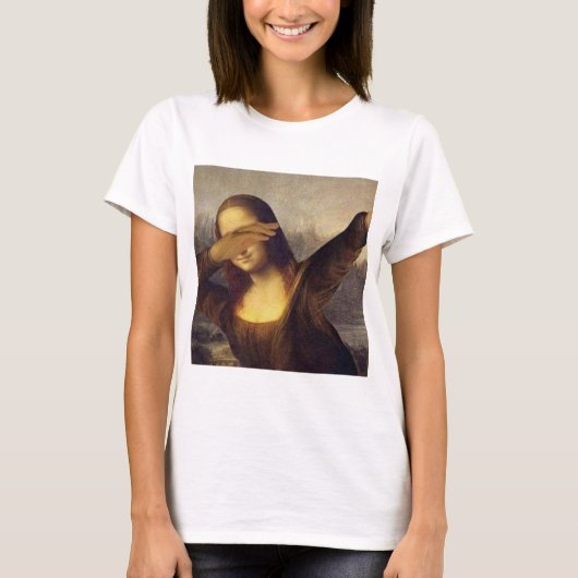 Mona Lisa Dabbing T-shirt (Voorkant)