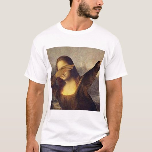 Mona Lisa Dabbing T-shirt (Voorkant)