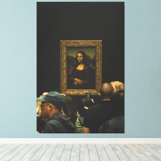 Mona Lisa Davinci Photo Canvas Art (Insitu (Houten vloer))