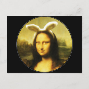 Mona Lisa, de paashaas Feestdagenkaart