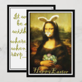 Mona Lisa, de paashaas Kaart (Voorkant / Achterkant)