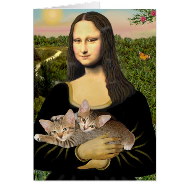 Mona Lisa - Deux chatons tabby (Devant)