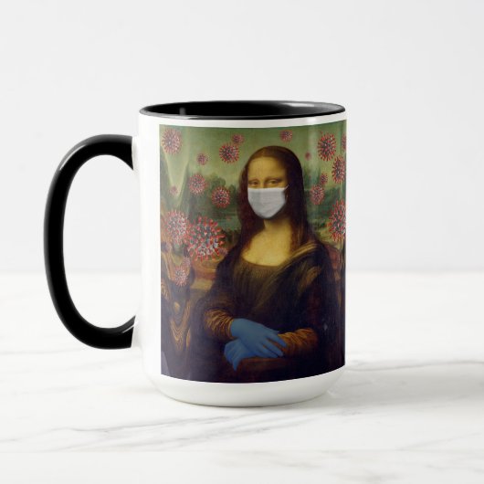 Mona Lisa die Veilig speelt rond Coronavirus, ZFBP Mok (Links)