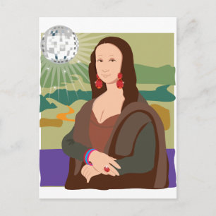 Mona Lisa Disco Lady Briefkaart