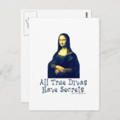 Mona Lisa Diva Secrets Briefkaart (Voorkant / Achterkant)