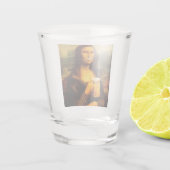 Mona Lisa drink bierbierliefhebbers Shot Glas (Achterkant)