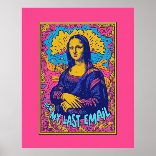 Mona Lisa Email Poster d'art mural (Devant)