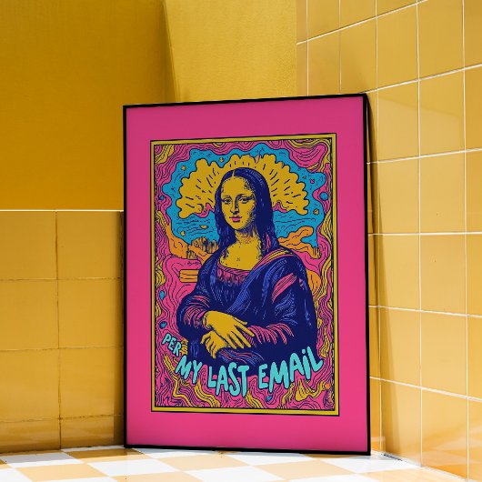 Mona Lisa Email Poster d'art mural