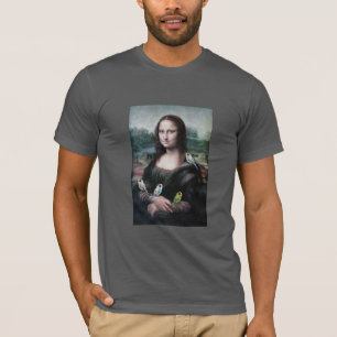 Mona Lisa en Budgies T-shirt