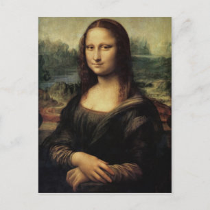 Mona Lisa en détail carte postale