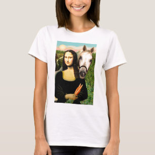 Mona Lisa en haar Arabian Horse T-shirt